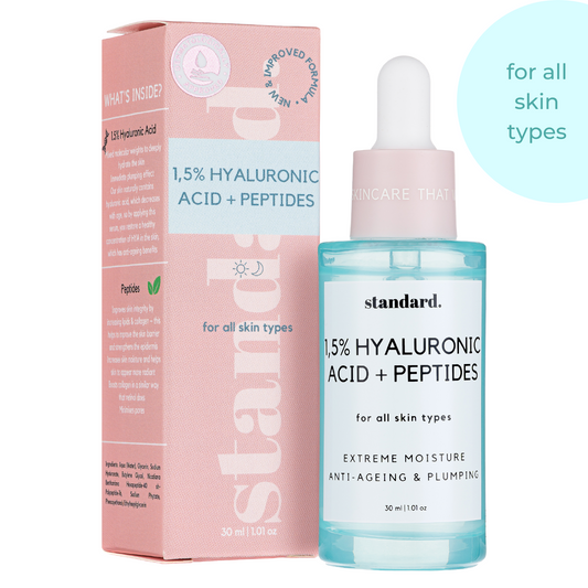 Standard. 1.5% Hyaluronic Serum & Peptides 30ml