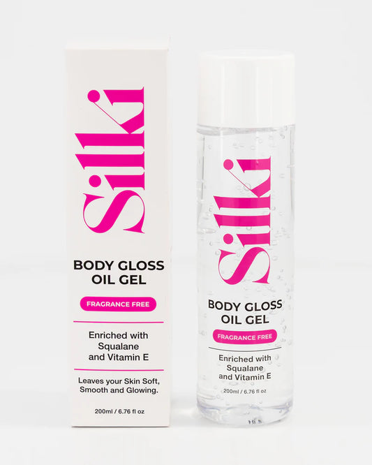 Silki Body Gloss Oil Gel - Fragrance Free 200ml