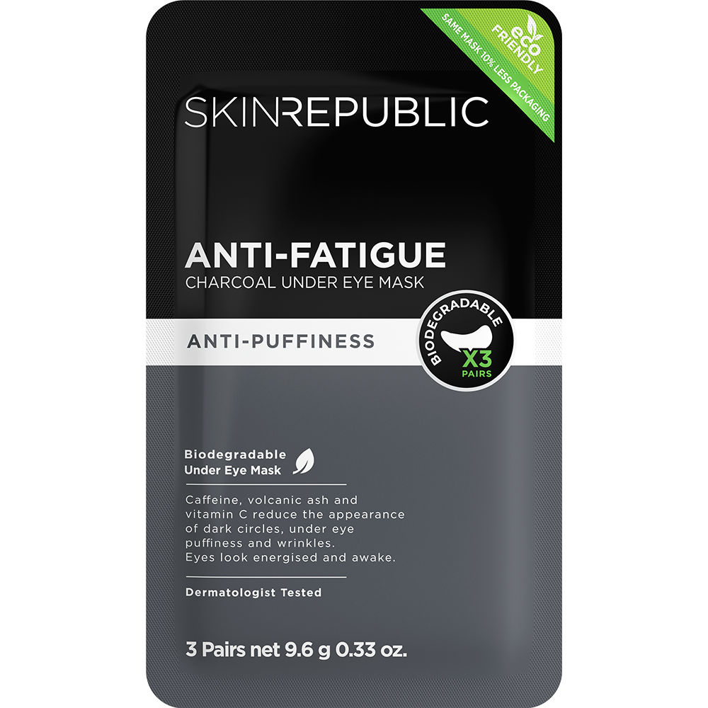 Skin Republic Eye Patch for Men Anti-Fatigue Charcoal Under  (3 Pairs)