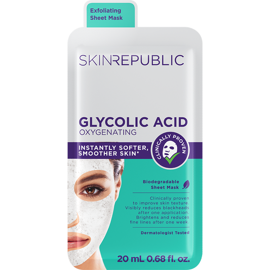 Skin Republic Face Mask Sheet Glycolic Acid Oxygenating